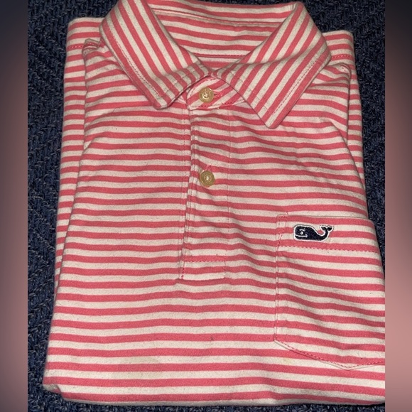 Vineyard Vines Pink and White Striped Polo for Boys - Picture 4 of 5